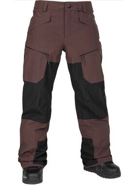 Volcom Stone Mica 20k Snowboard Ski Pant Women's Size S Mahogany